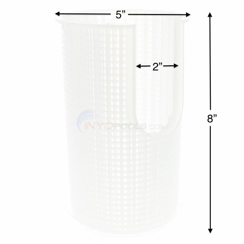 Jacuzzi Pool Pump Strainer Basket, 8" Tall 16105215R